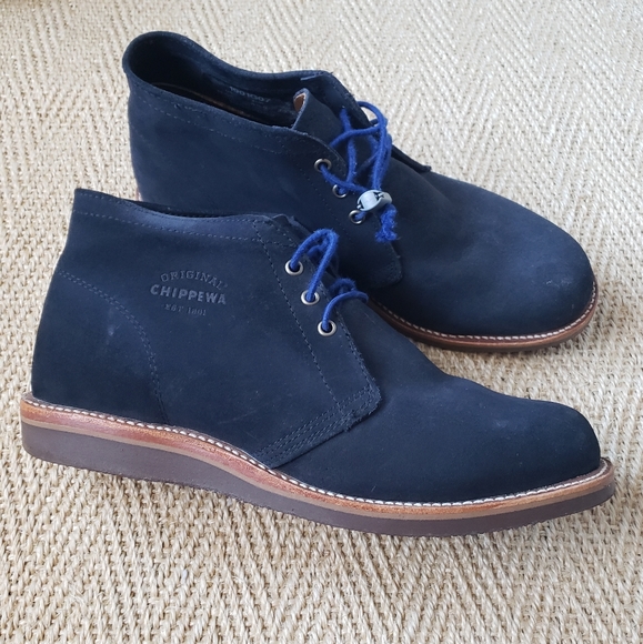 Chippewa Milford Navy Suede Casual Chukka Boot 11.5 E - Picture 1 of 10